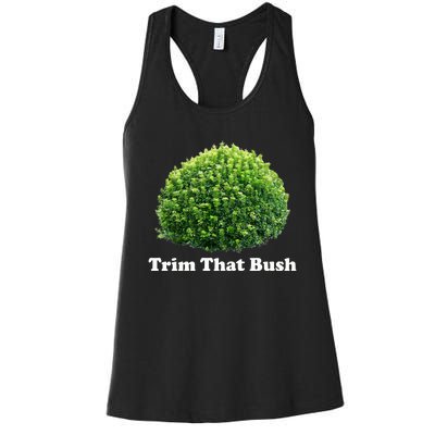 Trim That Bush Women's Racerback Tank