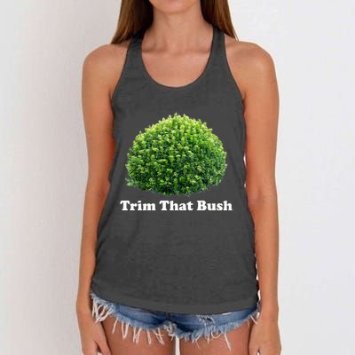 Trim That Bush Women's Knotted Racerback Tank