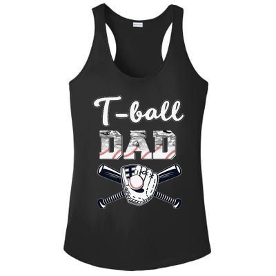 TBall Tee Ball Dad Baseball Dad Game Day Father's Day Ladies PosiCharge Competitor Racerback Tank