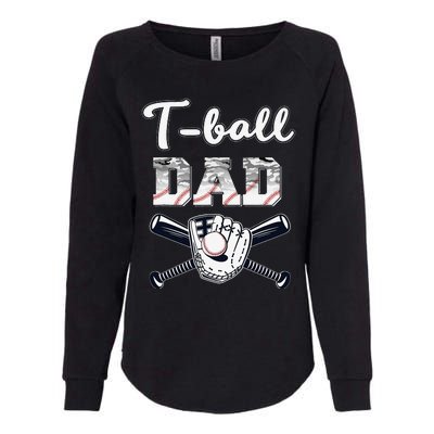 TBall Tee Ball Dad Baseball Dad Game Day Father's Day Womens California Wash Sweatshirt