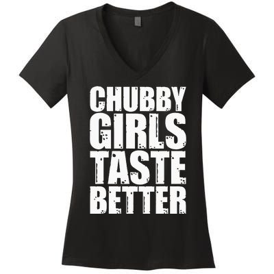 Thick Taste Better Thick Taste Better Women's V-Neck T-Shirt