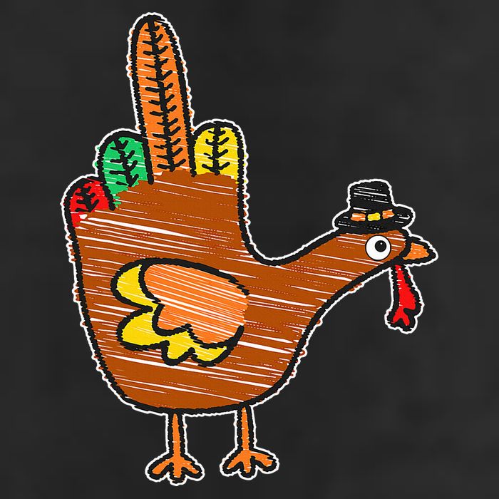 Thanksgiving Turkey Bird Middle Finger Adult Drive Performance Visor