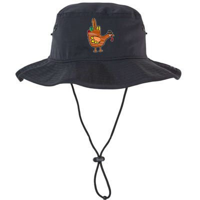Thanksgiving Turkey Bird Middle Finger Bucket Hat
