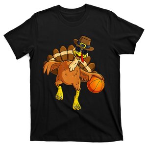 Thanksgiving Turkey Basketball Player Pilgrim T-Shirt