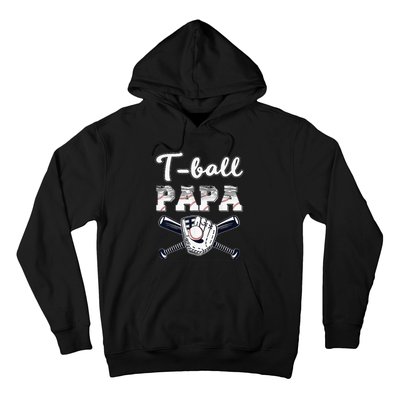 TBall Tee Ball Papa Baseball Dad gift Father's Day Hoodie