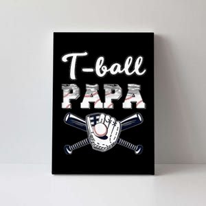 TBall Tee Ball Papa Baseball Dad gift Father's Day Canvas