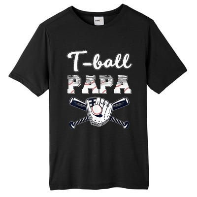 TBall Tee Ball Papa Baseball Dad gift Father's Day Tall Fusion ChromaSoft Performance T-Shirt