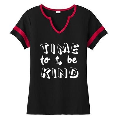 Time To Be Kind Ladies Halftime Notch Neck Tee