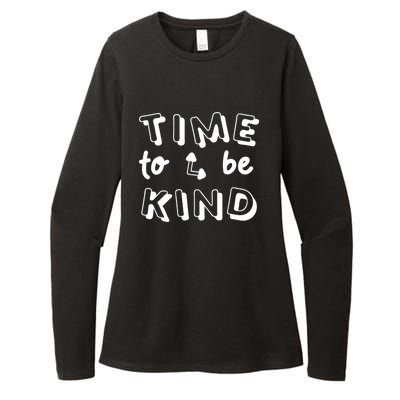 Time To Be Kind Womens CVC Long Sleeve Shirt