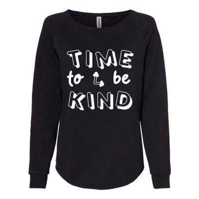 Time To Be Kind Womens California Wash Sweatshirt