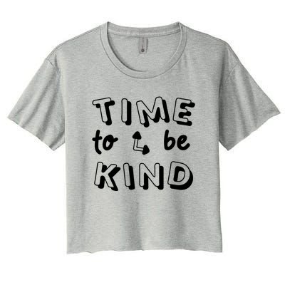 Time To Be Kind Women's Crop Top Tee