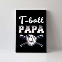 TBall Tee Ball Papa Baseball Dad Game Day Father's Day Canvas