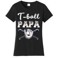 TBall Tee Ball Papa Baseball Dad Game Day Father's Day Women's T-Shirt