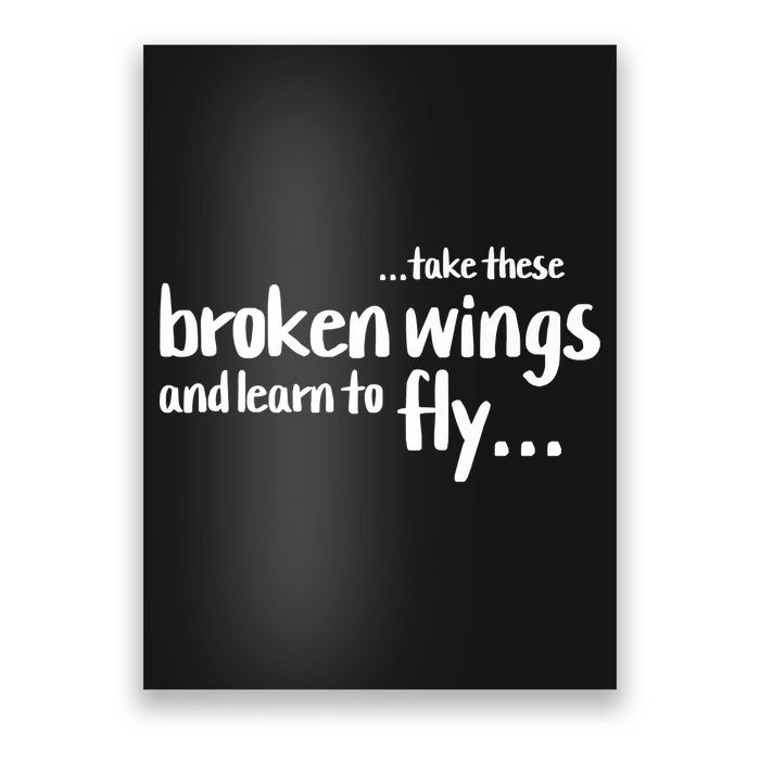 Take These Broken Wings And Learn To Fly Poster