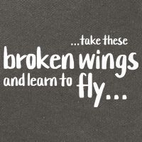 Take These Broken Wings And Learn To Fly Cotton Canvas Backpack