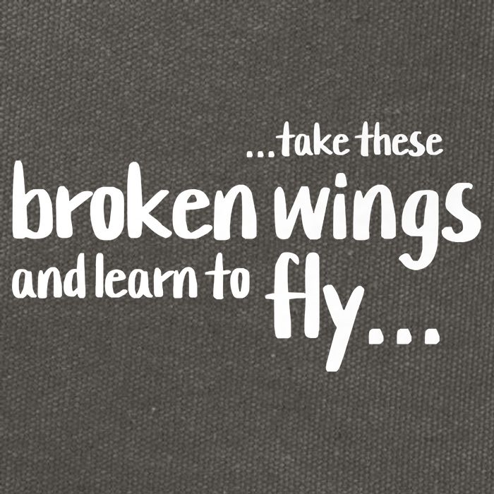 Take These Broken Wings And Learn To Fly Cotton Canvas Backpack