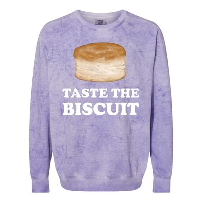 Taste The Biscuit Colorblast Crewneck Sweatshirt