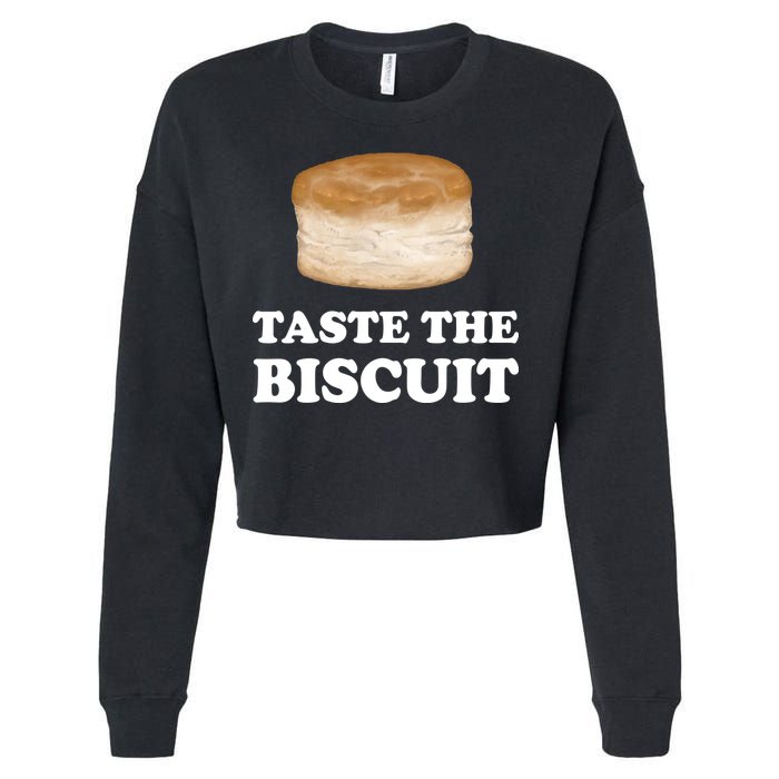 Taste The Biscuit Cropped Pullover Crew