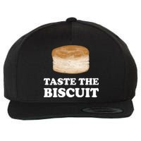 Taste The Biscuit Wool Snapback Cap