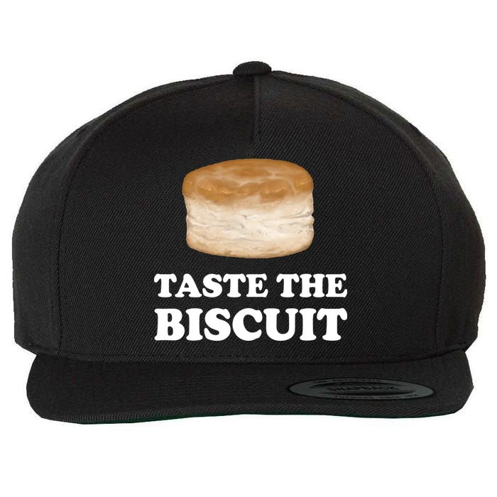 Taste The Biscuit Wool Snapback Cap