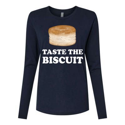 Taste The Biscuit Womens Cotton Relaxed Long Sleeve T-Shirt