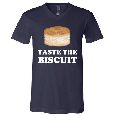 Taste The Biscuit V-Neck T-Shirt