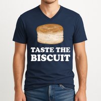 Taste The Biscuit V-Neck T-Shirt