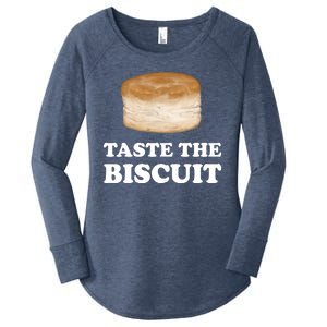 Taste The Biscuit Women's Perfect Tri Tunic Long Sleeve Shirt