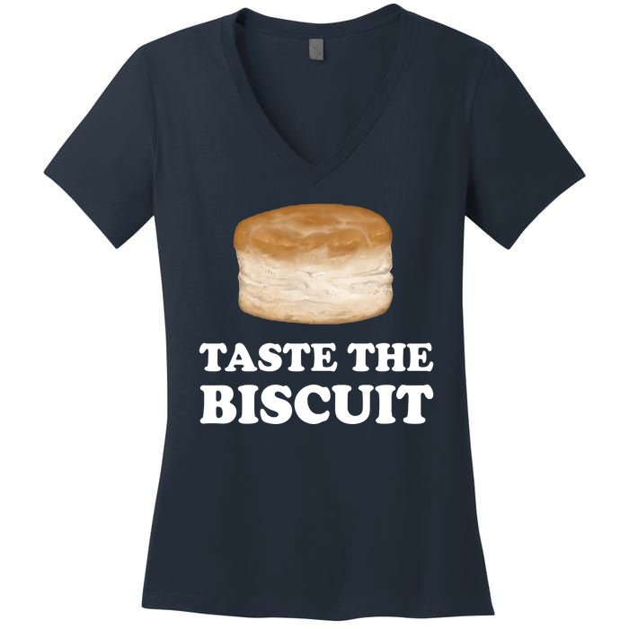 Taste The Biscuit Women's V-Neck T-Shirt