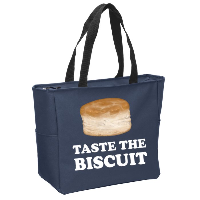 Taste The Biscuit Zip Tote Bag