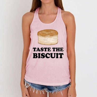 Taste The Biscuit Women's Knotted Racerback Tank