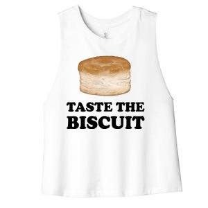 Taste The Biscuit Women's Racerback Cropped Tank