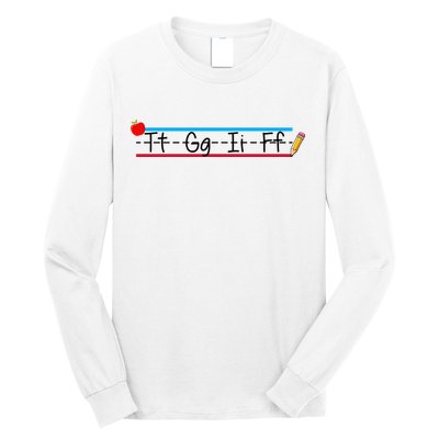 TGIF Teacher Back To School Long Sleeve Shirt