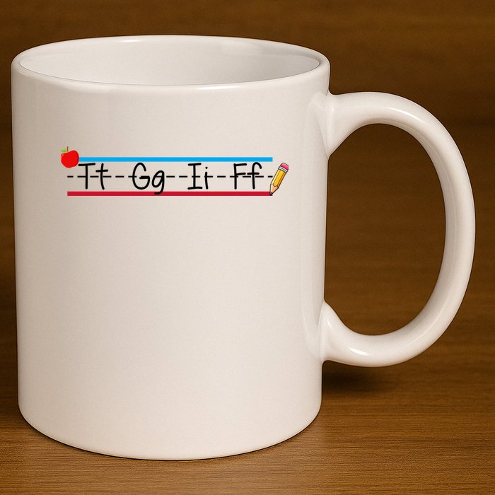 TGIF Teacher Back To School 11oz C Handle Ceramic Mug