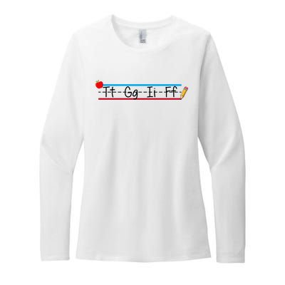 TGIF Teacher Back To School Womens CVC Long Sleeve Shirt