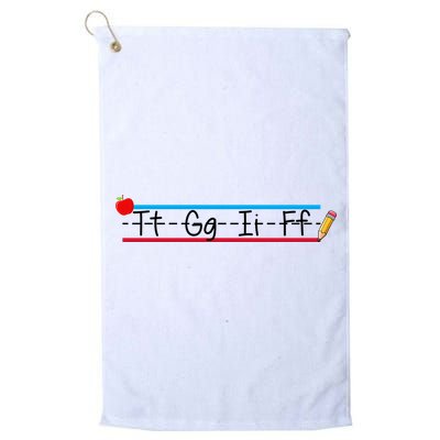 TGIF Teacher Back To School Golf Towel