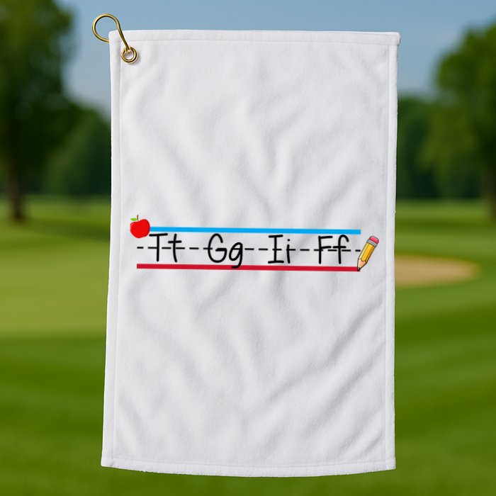 TGIF Teacher Back To School Golf Towel