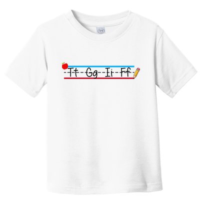 TGIF Teacher Back To School Toddler T-Shirt