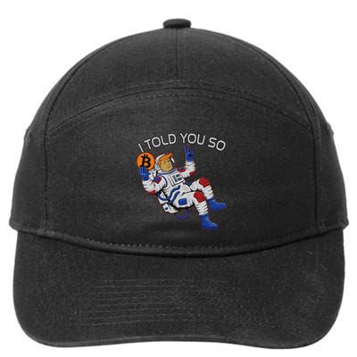 Thanks Trump Bitcoin I Told You So Joke Investment Squad 7-Panel Snapback Hat