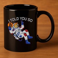 Thanks Trump Bitcoin I Told You So Joke Investment Squad 11oz C Handle Ceramic Mug