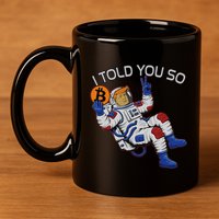 Thanks Trump Bitcoin I Told You So Joke Investment Squad 11oz C Handle Ceramic Mug