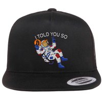Thanks Trump Bitcoin I Told You So Joke Investment Squad Flat Bill Trucker Hat