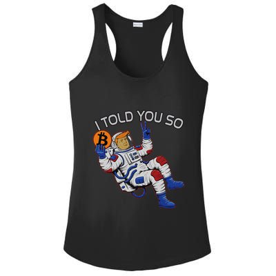 Thanks Trump Bitcoin I Told You So Joke Investment Squad Ladies PosiCharge Competitor Racerback Tank