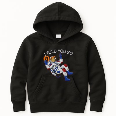 Thanks Trump Bitcoin I Told You So Joke Investment Squad Kids Hoodie