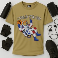 Thanks Trump Bitcoin I Told You So Joke Investment Squad Cooling Performance Crew T-Shirt