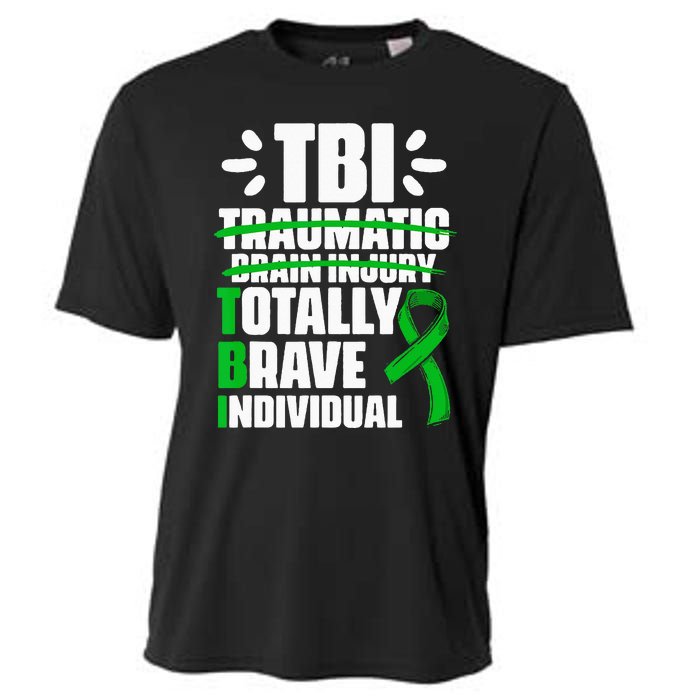 TBI Totally Brave Individual Traumatic Brain Injury Survivor Cooling Performance Crew T-Shirt