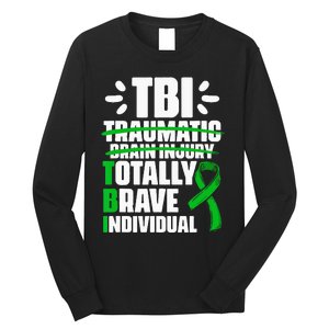 TBI Totally Brave Individual Traumatic Brain Injury Survivor Long Sleeve Shirt