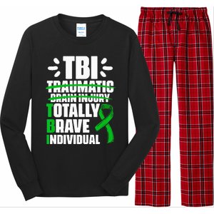 TBI Totally Brave Individual Traumatic Brain Injury Survivor Long Sleeve Pajama Set