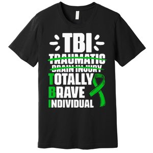 TBI Totally Brave Individual Traumatic Brain Injury Survivor Premium T-Shirt