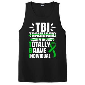 TBI Totally Brave Individual Traumatic Brain Injury Survivor PosiCharge Competitor Tank